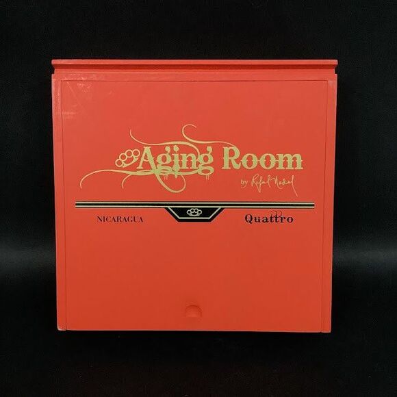 Aging Room - Nicaragua - Quattro Concerto - Empty Wooden Cigar Box - 8.25"x8"x2" - Picture 2 of 7